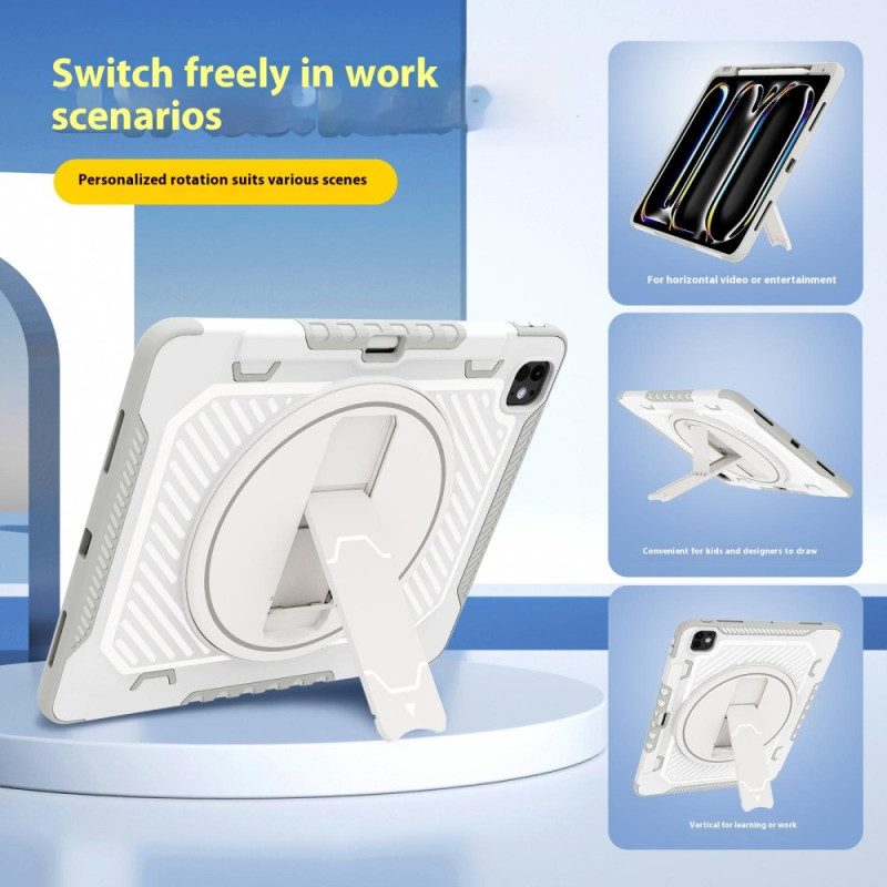 Kuori iPad Pro 13 (2025) Kynän Pidike Ja Säädettävä Jalusta