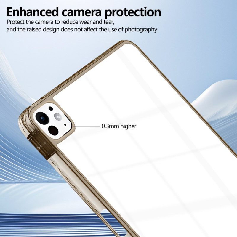 Kuori iPad Pro 13 (2025) Läpinäkyvä Muotoilu