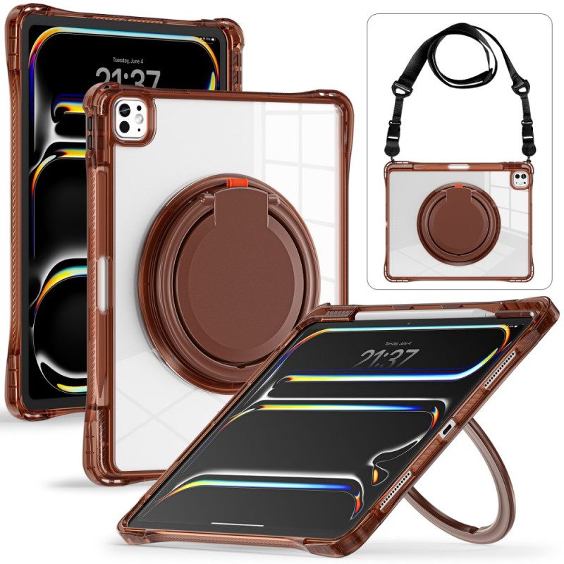 Puhelinkuoret iPad Pro 13 (2025) Säädettävä Jalusta Ja Olkahihna