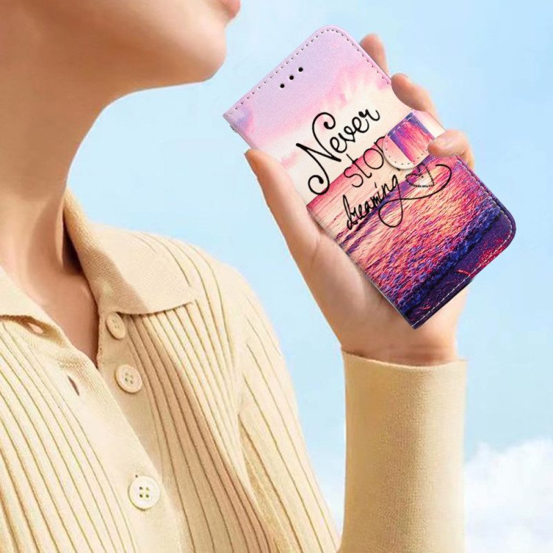 Kotelot Oppo Reno 14 Pro 5g Älä Koskaan Lopeta Unelmointia Suojakuori