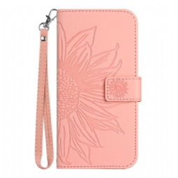 Kotelot Oppo Reno 14 Pro 5g Puhelinkuoret Auringonkukkakuvio Hihnalla