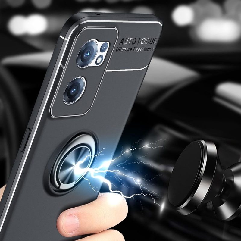 Case OnePlus Nord CE 2 5G Silikoni Pyörivällä Jalustalla