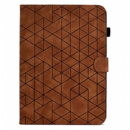 Kotelot Samsung Galaxy Tab S11 Mokkanahkaefekti Geometrinen Kuvio