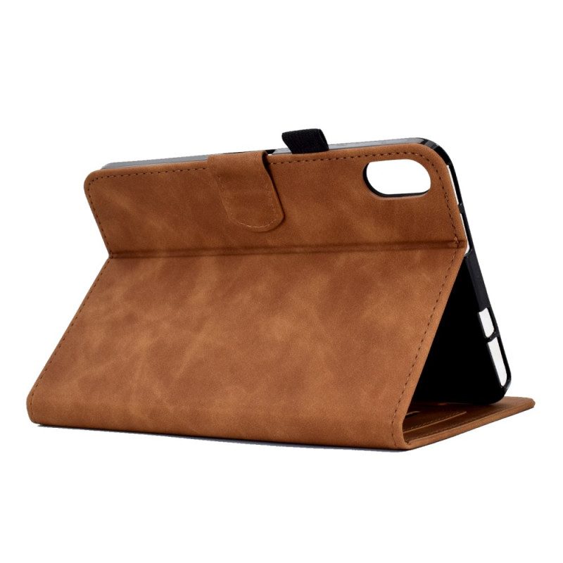 Kotelot Samsung Galaxy Tab S11 Mokkanahkainen Kukka- Ja Perhoskuvio