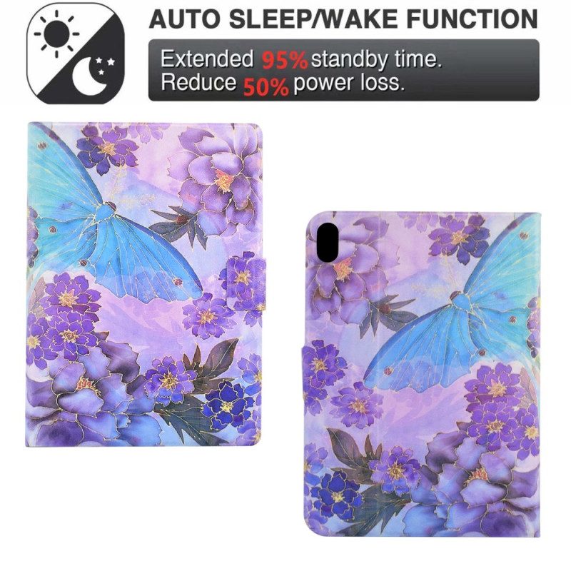 Kotelot Samsung Galaxy Tab S11 Pionit Ja Perhoset