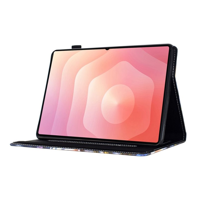 Kotelot Samsung Galaxy Tab S11 Värillisiä Kukkia Ja Lintuja