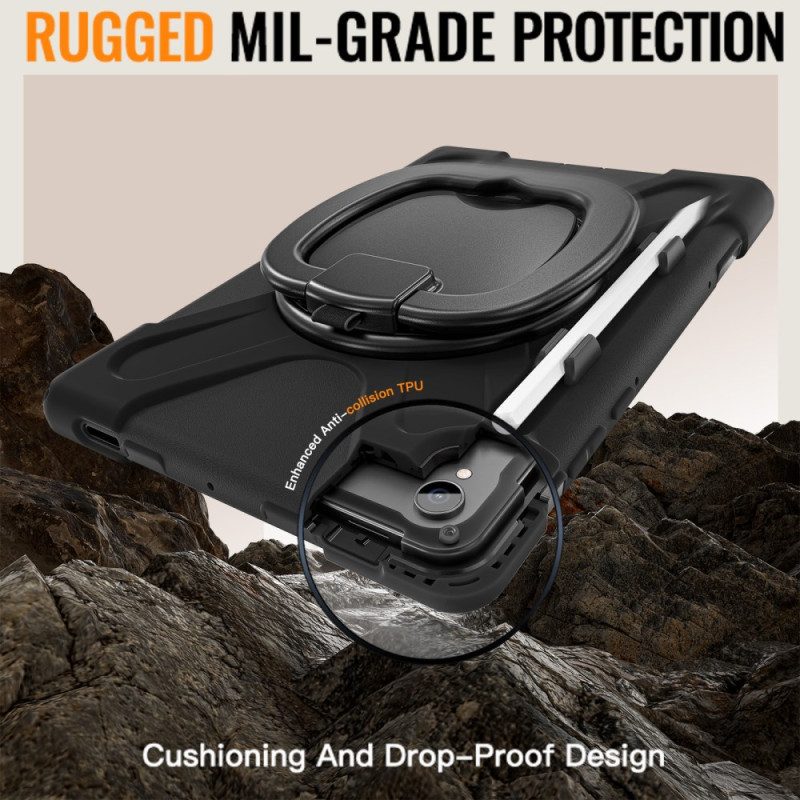 Kuori Samsung Galaxy Tab S11 Kolminkertainen Suojaus Sormuspidikkeellä