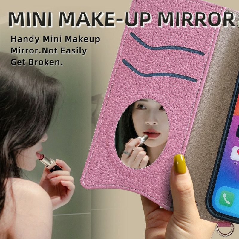 Kotelot Oneplus 13 Kaksivärinen Lompakko Ketjulla