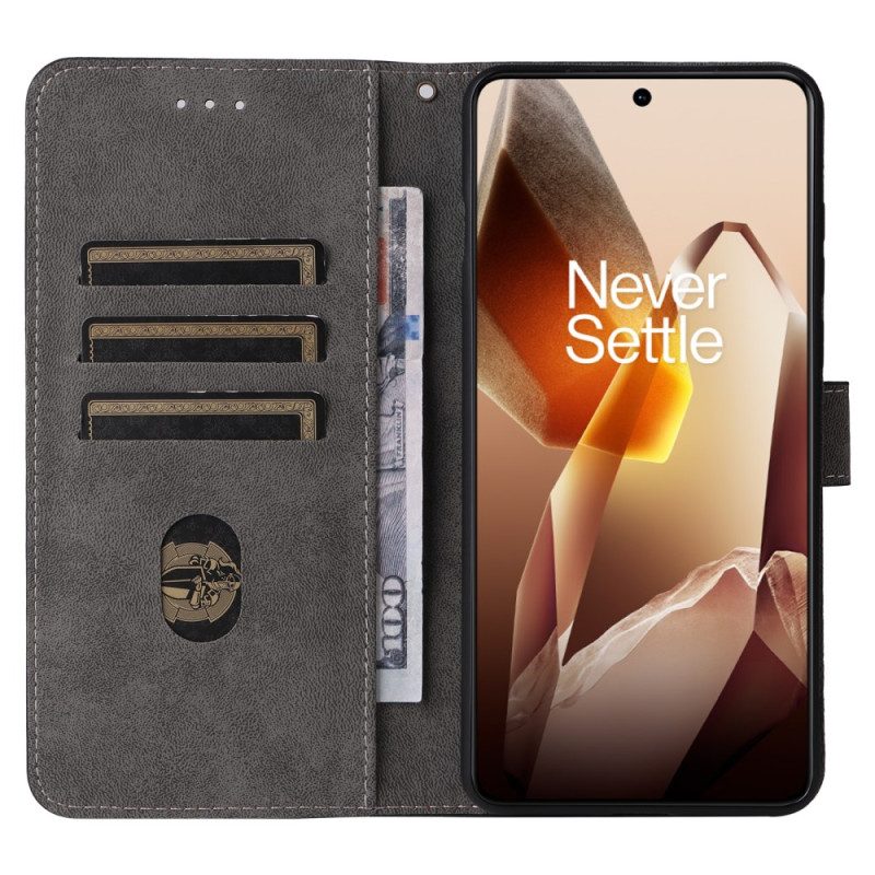 Kotelot Oneplus 13 Mokkanahkaefekti Rfid-suojauksella