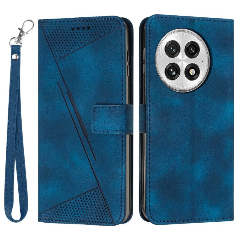 Kotelot Oneplus 13 Mokkanahkaefektiraidat Suojakuori