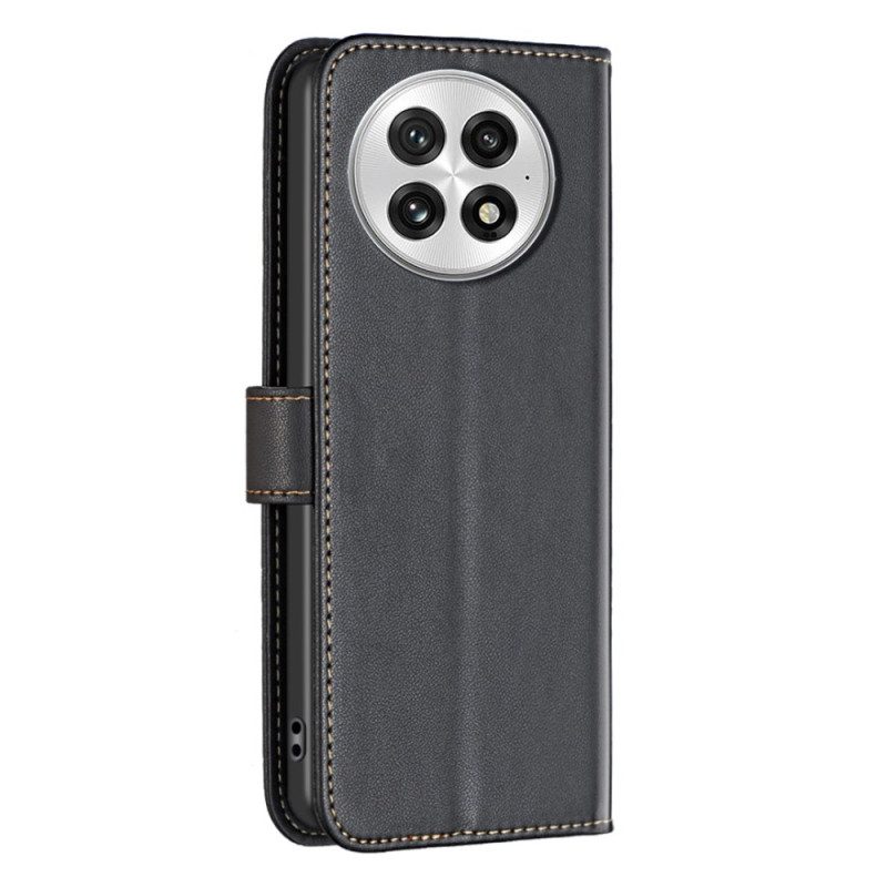 Nahkakotelo Oneplus 13 Klassinen Binfen-väri