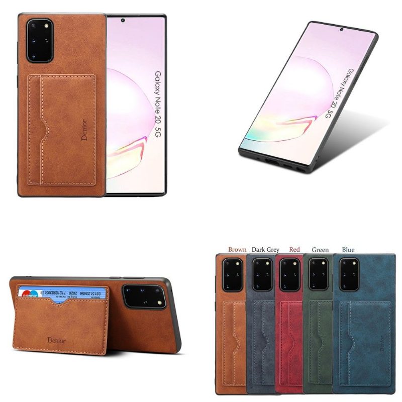 Kuori Samsung Galaxy Note 20 Ultra Suojakuori Denior Leather Effect -korttikotelo