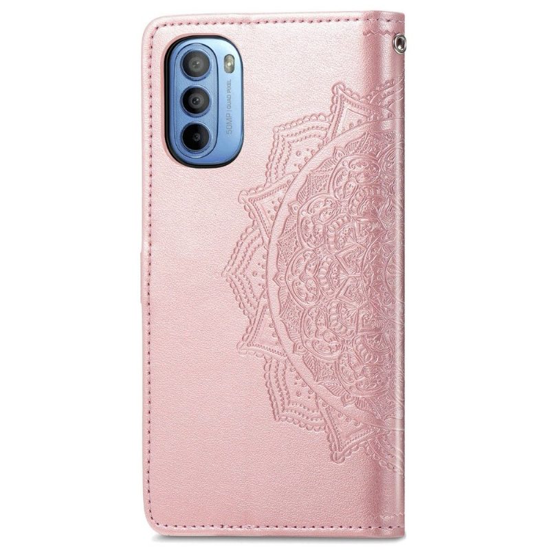 Kotelot Motorola Moto G31 / Moto G41 Alkuperäinen Mandala Relief Faux Leather