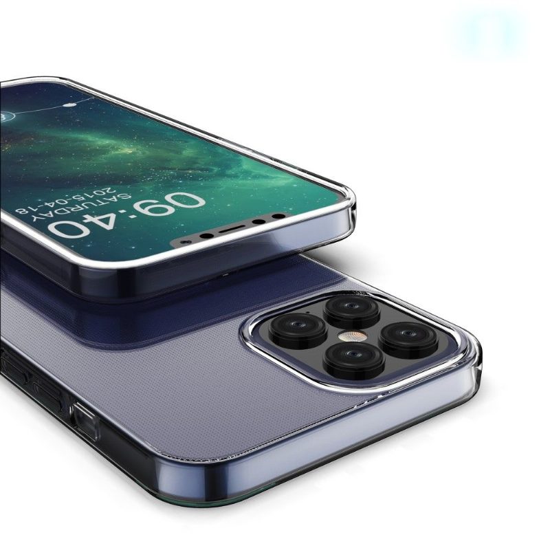 Kuori iPhone 12 Pro Max Suojakuori Hieno Ja Läpinäkyvä