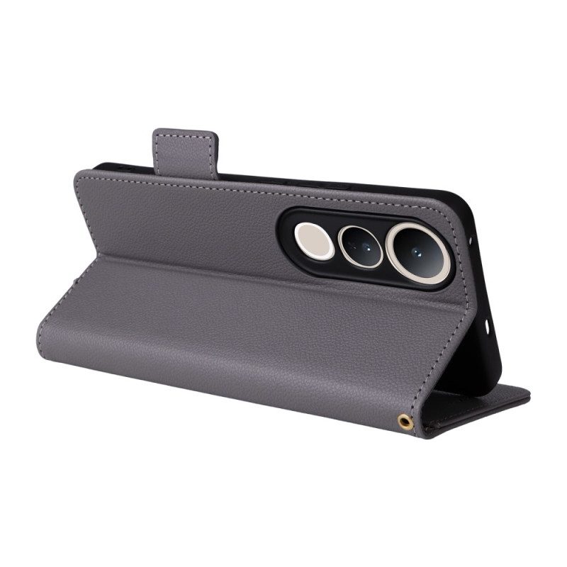 Kotelot Vivo V50 Lite 5g Puhelinkuoret Keinonahka Ja Hihna