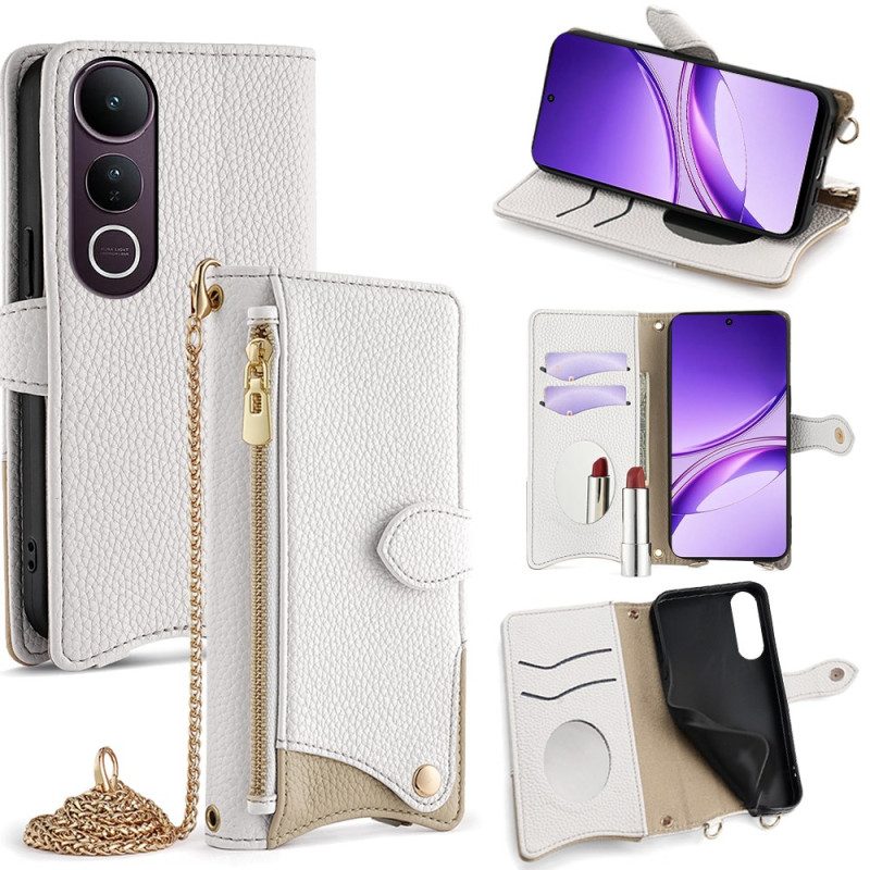 Vivo V50 Lite 5g Peili- Ja Ketjuolkalaukku