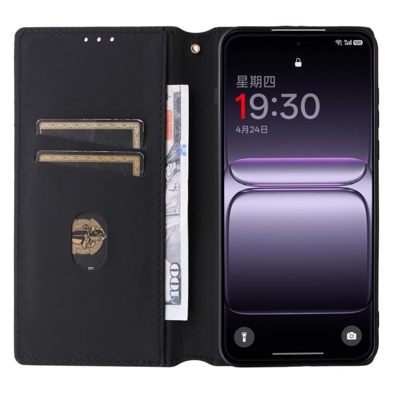 Nahkakotelo Oneplus Nord 5 Kiiltävä