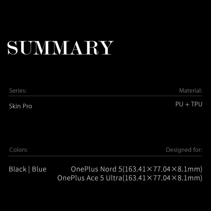 Puhelinkuoret Oneplus Nord 5 Dux Skin Pro -sarja Ducis