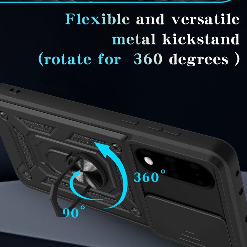 Puhelinkuoret Oneplus Nord 5 Liukuva Kameransuoja Ja Jalusta