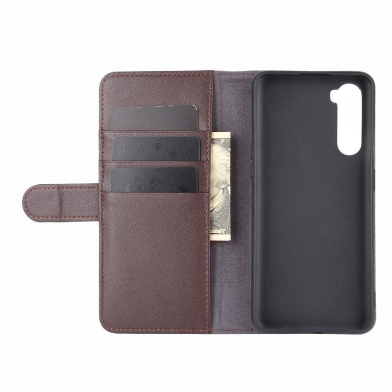 Flip Case OnePlus Nord Hemming Premium Nahka