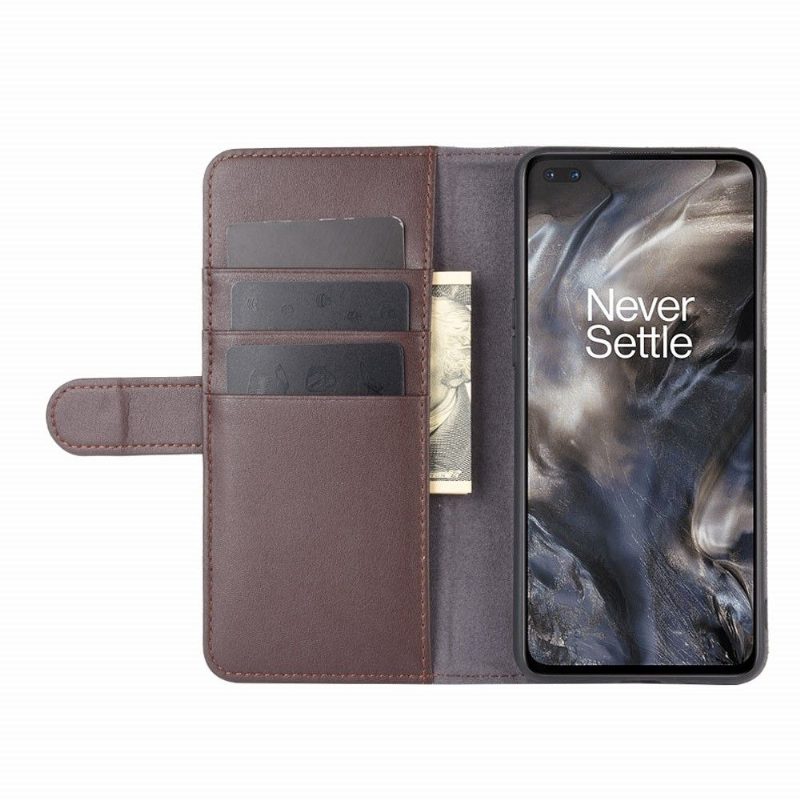 Flip Case OnePlus Nord Hemming Premium Nahka