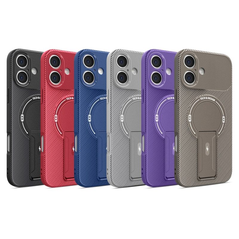 Case iPhone 17 Puhelinkuoret Erittäin Kestävä Ja Sisäänrakennettu Jalusta