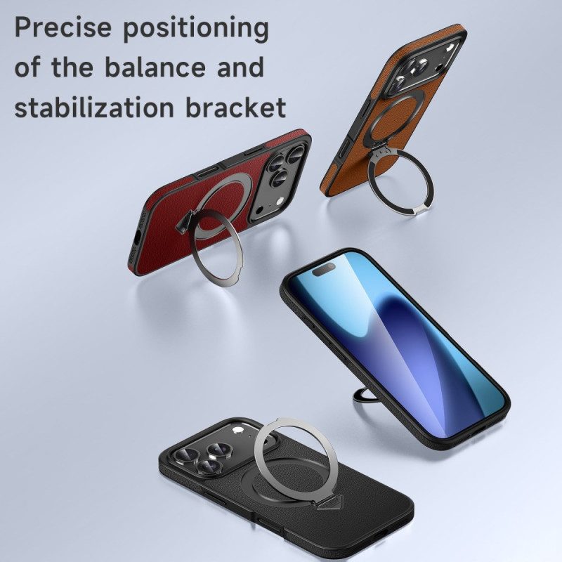 Case iPhone 17 Puhelinkuoret Magsafe-yhteensopiva Nahkakotelon Ja Jalustan Kanssa