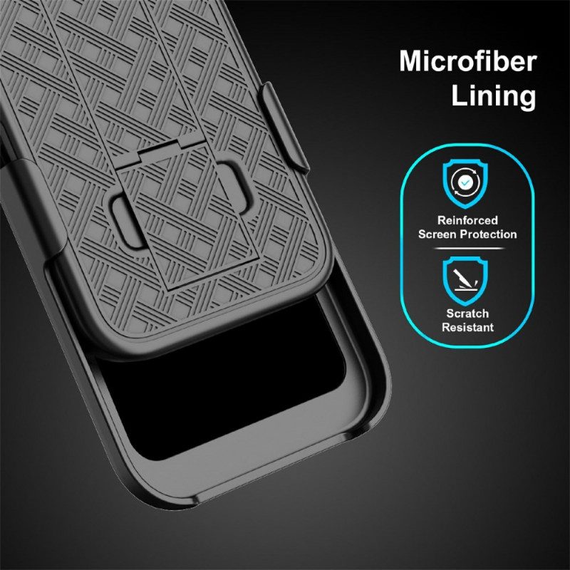 Kuori iPhone 17 Liukuva Jalusta Ja Klipsi