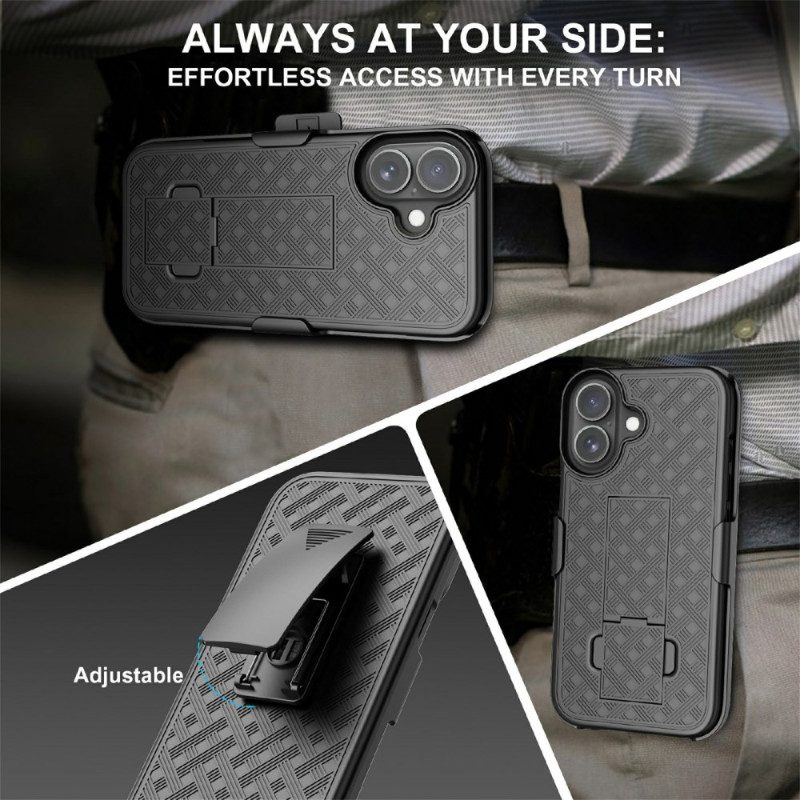 Kuori iPhone 17 Liukuva Jalusta Ja Klipsi