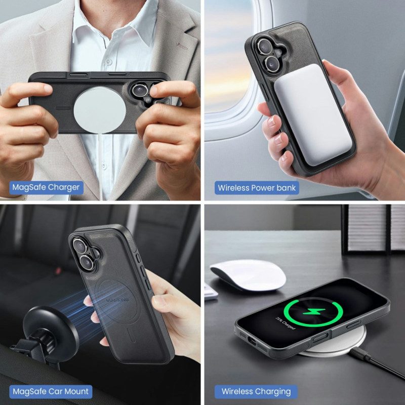 Kuori iPhone 17 Magsafe Rfid-korttipidikkeellä Ja Integroidulla Jalustalla