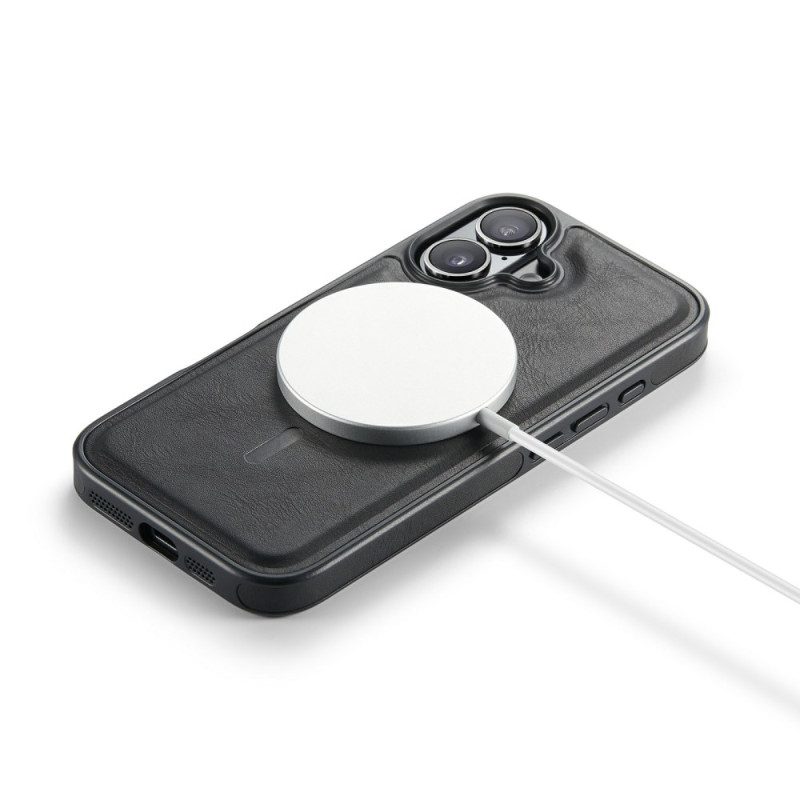 Kuori iPhone 17 Magsafe-yhteensopiva Premium Leather Effectin Kanssa