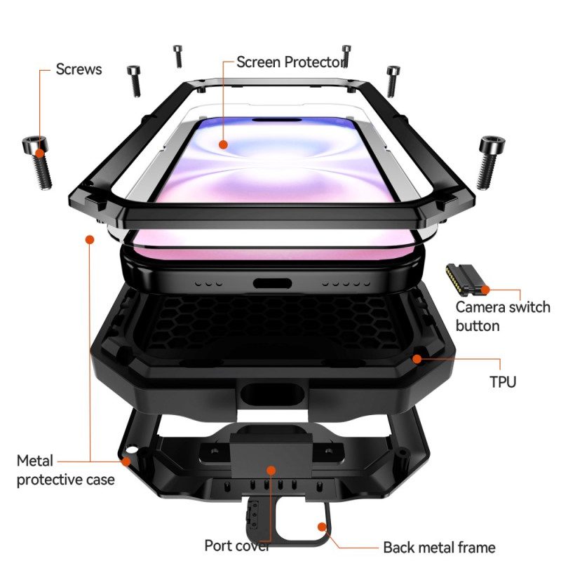 Kuori iPhone 17 R-just Erittäin Kestävä