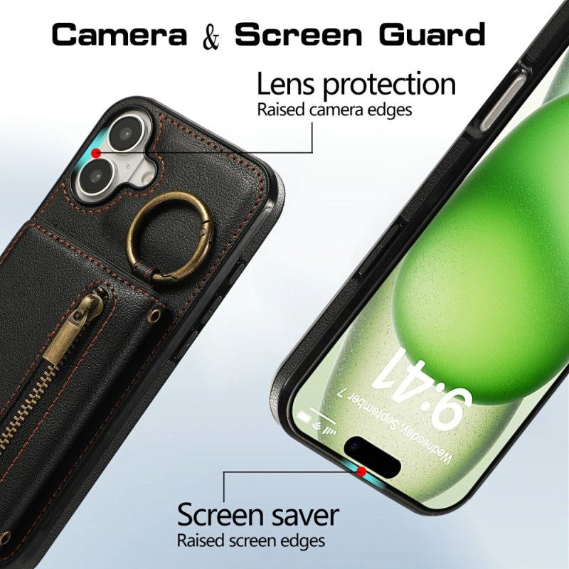 Kuori iPhone 17 Vetoketjullinen Lompakko