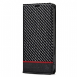 Nahkakotelo iPhone 17 Hiilikuitu Lc.imeeke