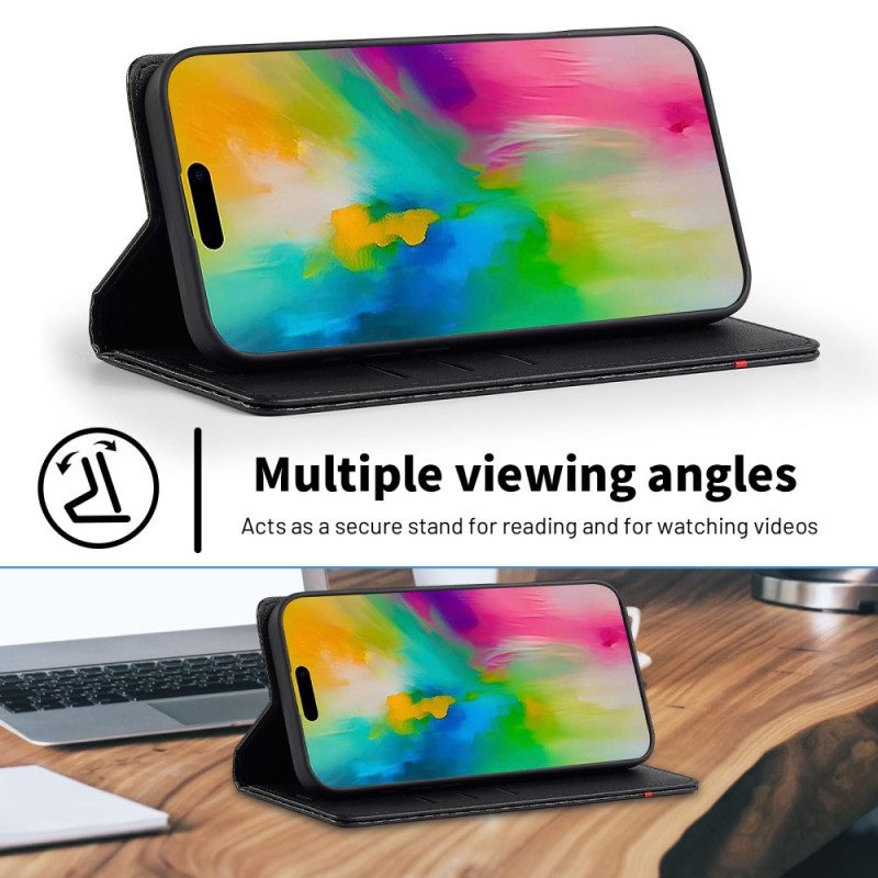 Nahkakotelo iPhone 17 Hiilikuitu Lc.imeeke