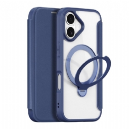 Nahkakotelo iPhone 17 Magsafe Skin X Pro -sarja Dux Ducis -jalustalla Suojakuori