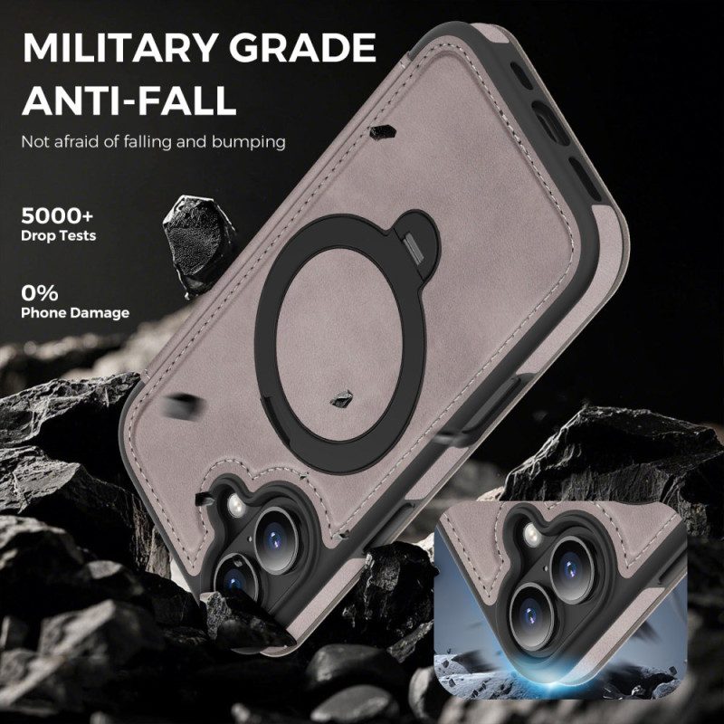 Nahkakotelo iPhone 17 Puhelinkuoret Magsafe-integroitu Rfid-esto