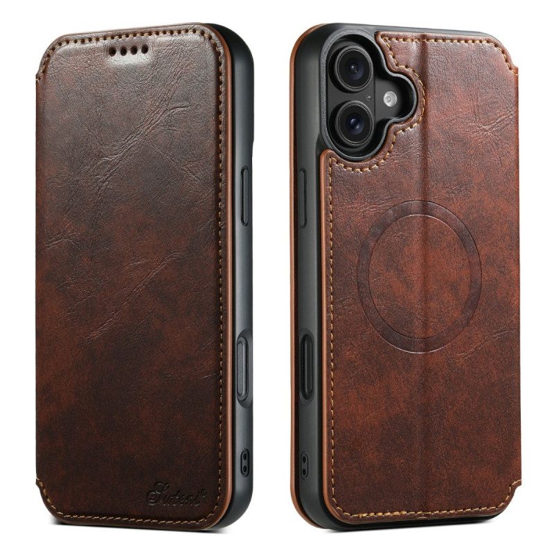 Nahkakotelo iPhone 17 Puhelinkuoret Magsafe-yhteensopiva