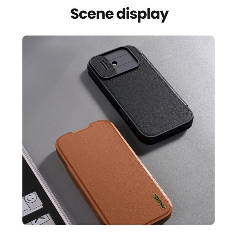 Nahkakotelo iPhone 17 Qin Pro -sarja Nillkin Suojakuori