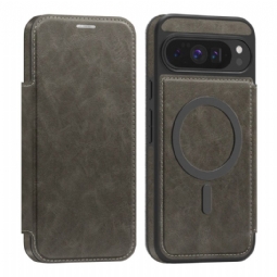 Nahkakotelo Google Pixel 10 Pro Xl Magsafe-yhteensopiva Rfid-korttikotelon Kanssa