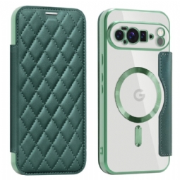 Nahkakotelo Google Pixel 10 Pro Xl Magsafe-yhteensopiva Tikattu