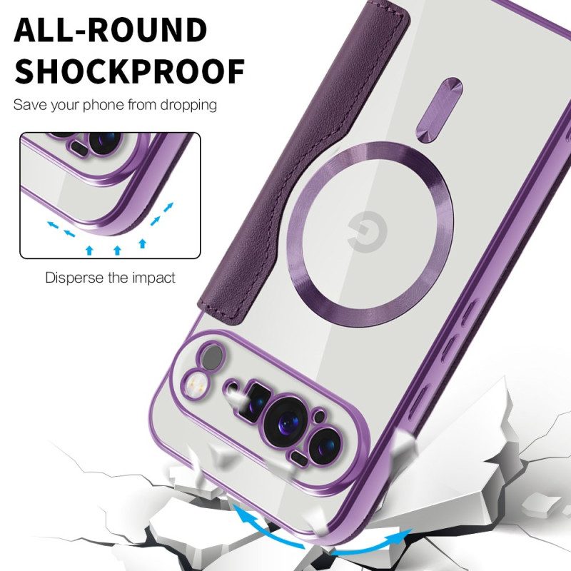 Nahkakotelo Google Pixel 10 Pro Xl Magsafe-yhteensopiva Tikattu