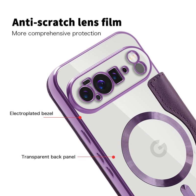 Nahkakotelo Google Pixel 10 Pro Xl Magsafe-yhteensopiva Tikattu