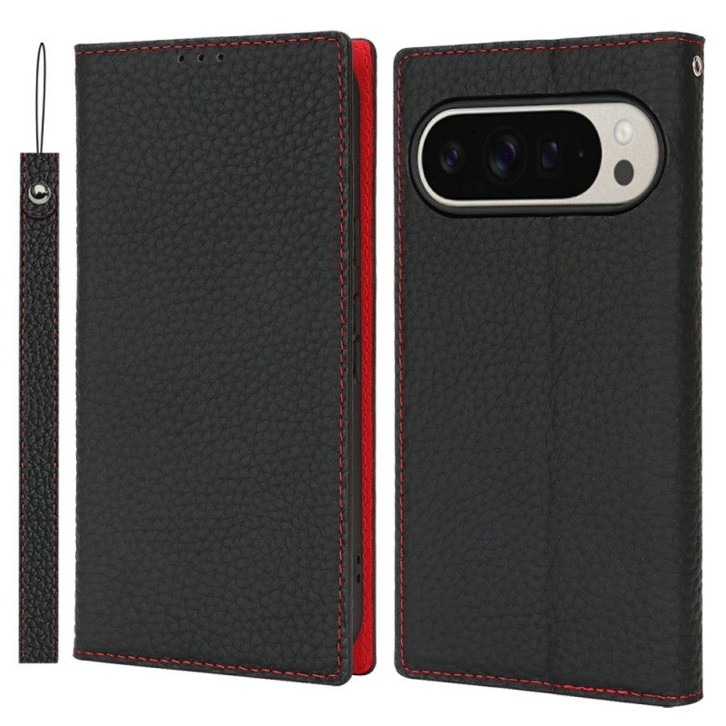 Nahkakotelo Google Pixel 10 Pro Xl Nahka Hihnalla