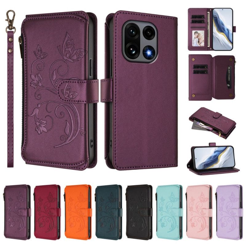 Kotelot Oneplus 15 Kukallinen Lompakko Hihnalla Suojakuori