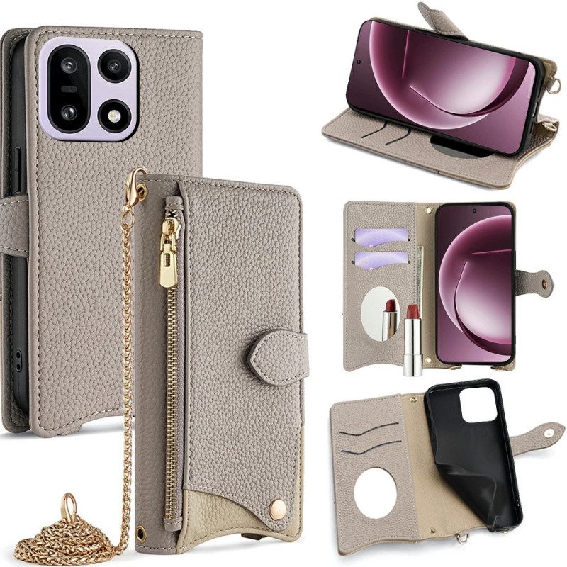 Kotelot Oneplus 15 Lompakko Ketjuolkahihnalla