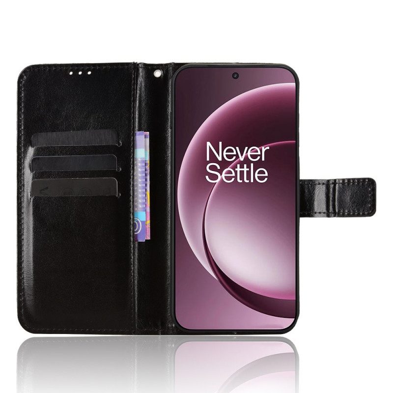 Kotelot Oneplus 15 Räikeää Keinonahkaa