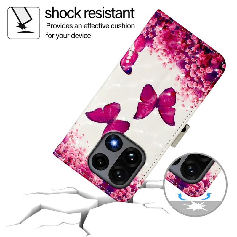 Kuoret Oneplus 15 Vaaleanpunaiset Perhoset