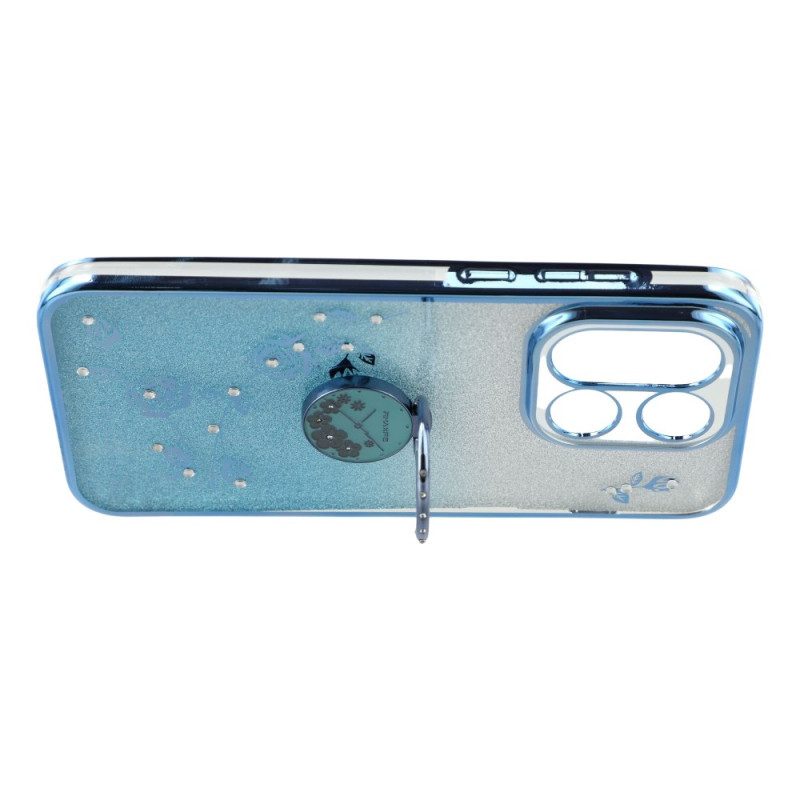 Kuori Oneplus 15 Sormuskotelo Ja Kimalteleva Kukkakuvio