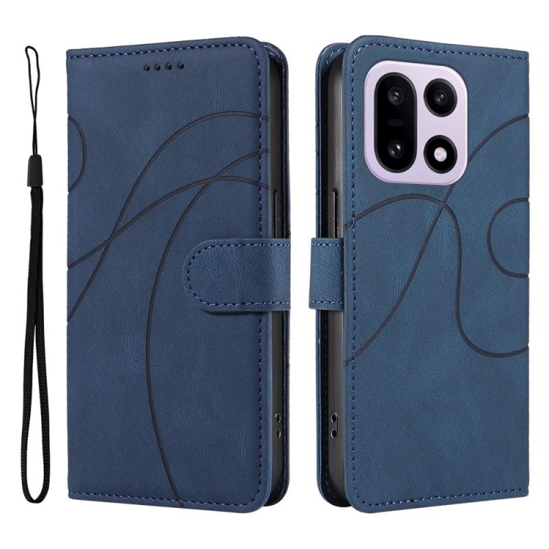 Nahkakotelo Oneplus 15 Aaltoileva